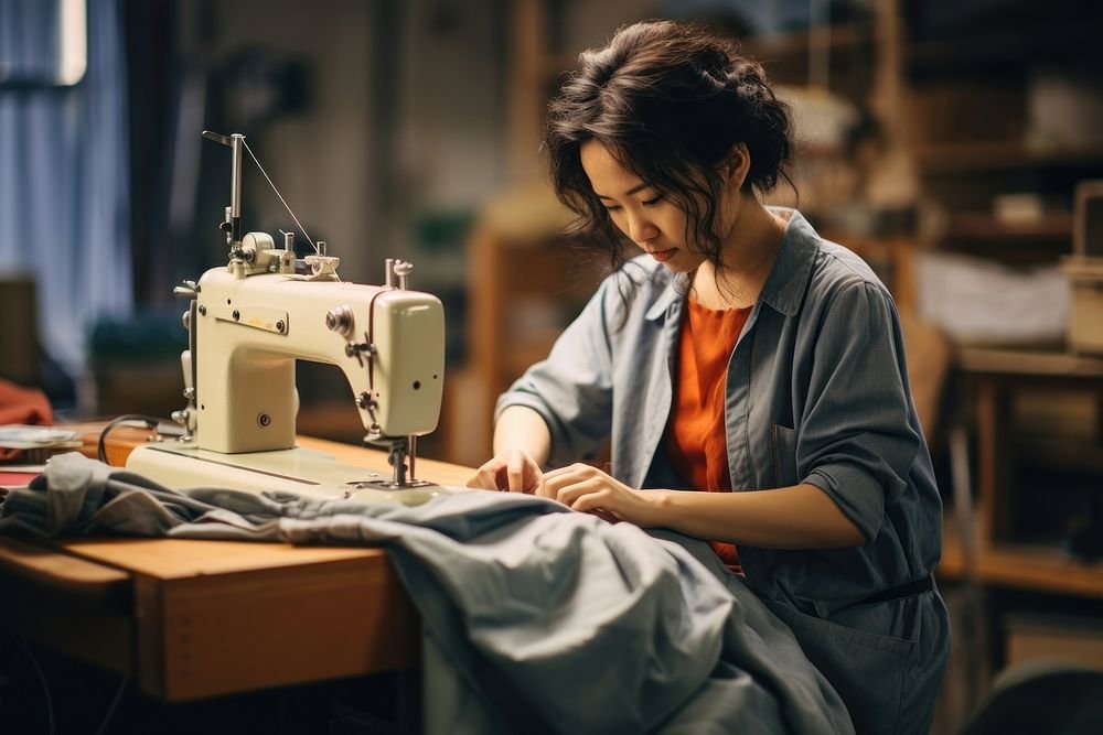 Sewing machine adult sewing machine. AI generated Image by rawpixel.